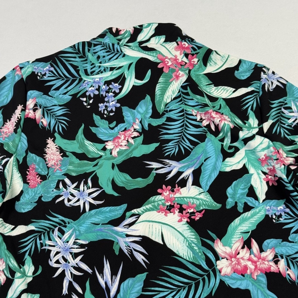 Tommy Bahama Golf 1/4 Zip Hawaiian Floral Dress Tropical Multicolor Women Medium - Picture 13 of 13